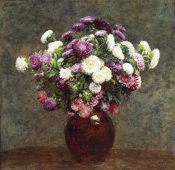 Henri Fantin-Latour Asters in a Vase oil painting image